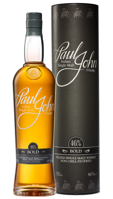 Bold - Peated Single Malt Whisky from Paul John, Goa India.