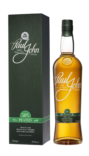 Peated select cask indian single malt whisky