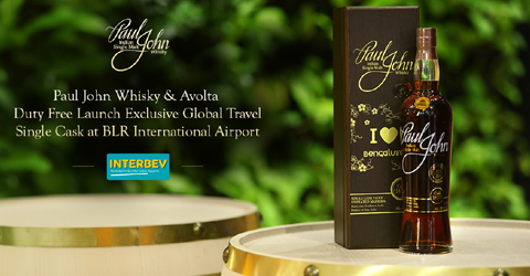 Paul John Whisky & Avolta Duty Free Launch Exclusive Global Travel Single Cask at BLR International Airport