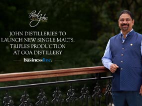 John Distilleries to launch new single malts; triples production at Goa distillery