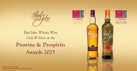Paul John Whisky wins Gold & Silver at the Prowine & ProSpirits Awards 2025