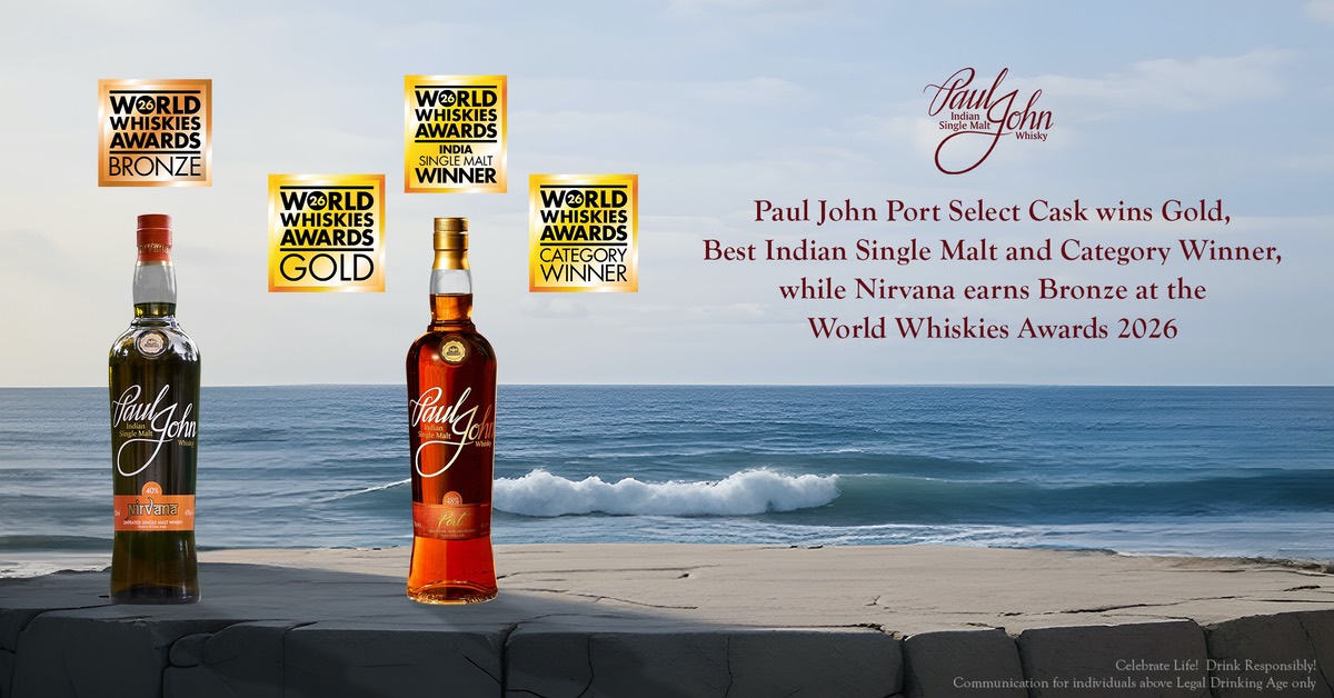 From Goa to the Global Stage, Paul John Port Select Cask Honoured as Best Indian Single Malt at the World Whiskies Awards 2026